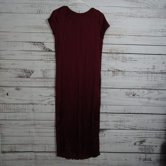 Madewell NEW NWT Womens Small Red Short Sleeve Slip Midi Dress NO110 - Picture 3 of 5